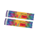 12pc Wooden Rainbow Pencil Environmental Protection Pencil School Stationary