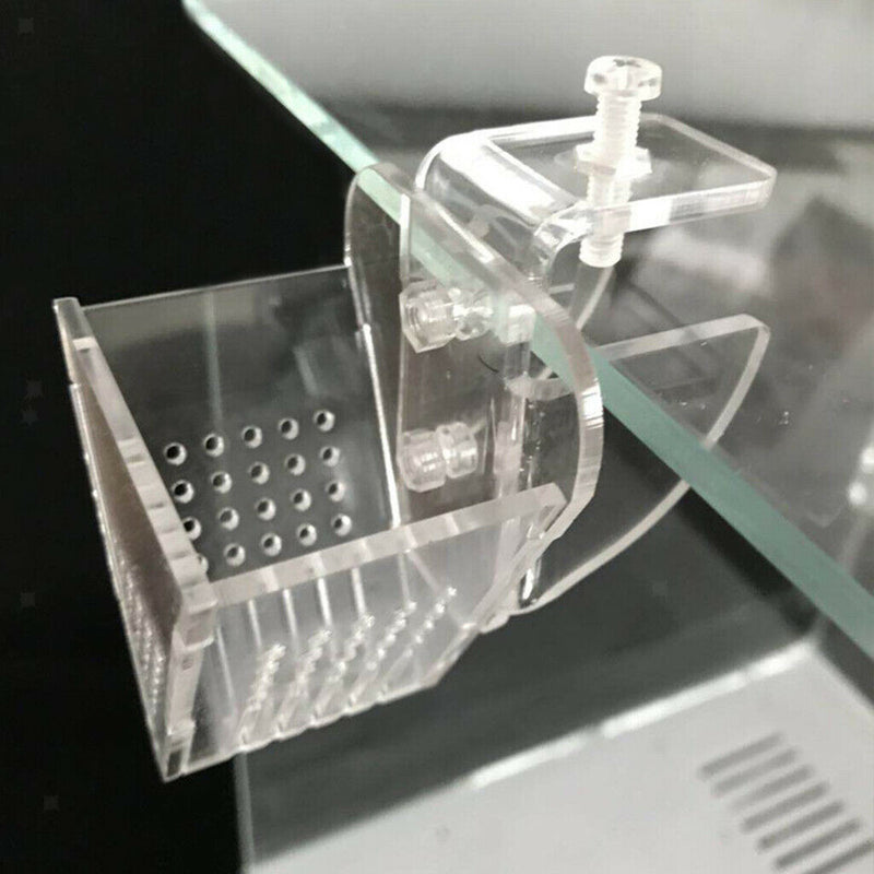 Aquarium Fish Tank Food Tary V Shape Funnel Design with Suction Cup for Fish