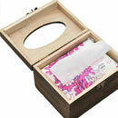 1PC Useful Wooden Retro Tissue Box Cover Paper Napkin Holder Case Home Car  H5I7