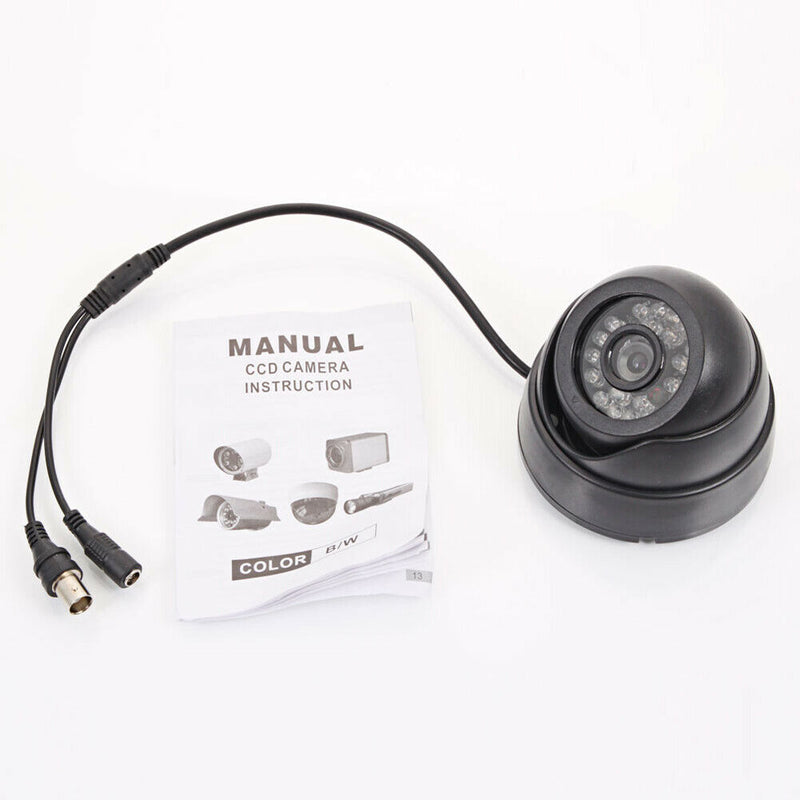 1/3"CMOS 1200TVL CCTV Dome Camera  24 IR Night Vision Security HD 3.6mm Lens