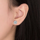 Women Girl Fashion Romantic Rhinestone Ear Stud Earrings Jewelry Decor Gift