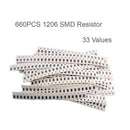 0603 Smd Resistor Kit Assorted Kit 1Ohm-1M Ohm 1% 33Valuesx 20Pcs=660Pcs Sa X2K6