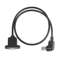 Elbow Connector USB-B/F to USB-B/M Charging Data Cable for Printer Scanner