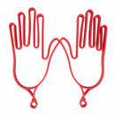 1 Pair Durable Outdoor Sport Red Plastic Golf Gloves Holder Rack Stretcher