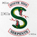 Fashion Double-headed Serpents Embroidery Iron Sew on Patch Jean Applique Badge