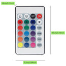 1Pc5V Mini USB Interface 24 Key RGB Wireless Remote Control For RGB Led Str O1N2