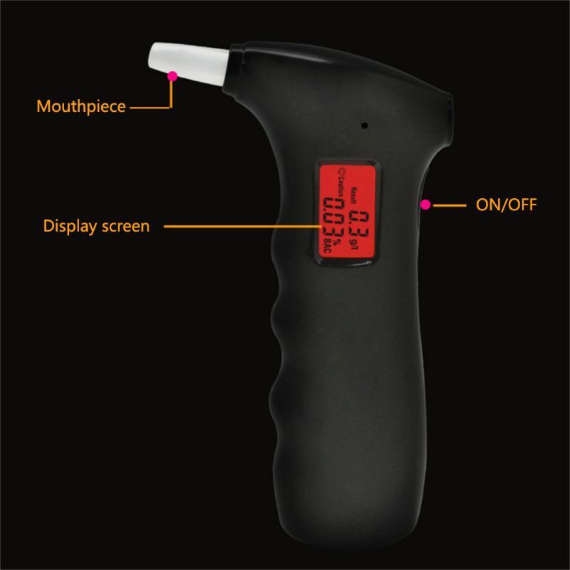Digital Breath Alcohol Tester Portable Accurate  LCD LEDBreath Alcohol Tester
