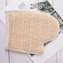 1X exfoliating bath glove natural sisal shower sponge cleansing body scrubber Ew