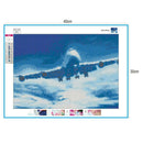 5D DIY Full Drill Diamond Painting Airplane Cross Stitch Embroidery Mosaic