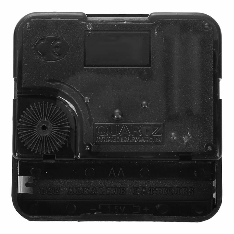 1 Set Silent Wall Clock Quartz Mechanism Black and Red DIY Wall Clock Quart