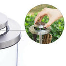 Visible Glass Chopsticks Cage With Lid Cutlery Storage Tank Household Cartr