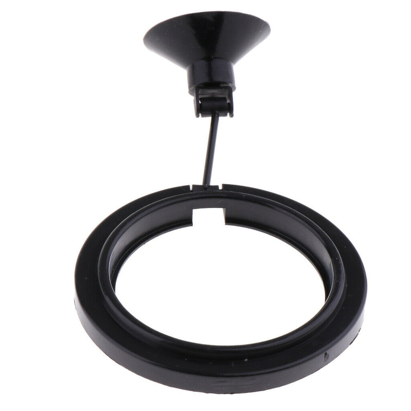 Betta Feeding Ring Aquarium Fish Feeding Ring With Suction Cup Black 10 Pack