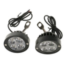 2PCS 15W Motorcycle ATV Bike 4 LED Driving Fog Head Spot Light Headlight