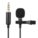 Mini Clip Lapel Microphone with 3.5mm Headphone Condenser Mic Audio Accessory Ef