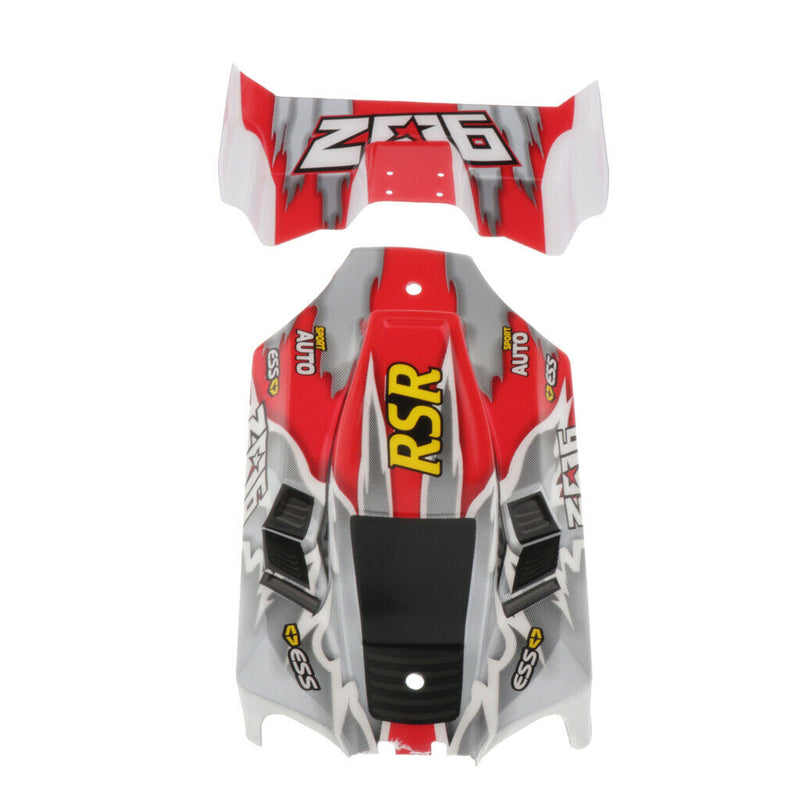 2-part RC Body Cover with Rear Wing for WLtoys 144 001 1335