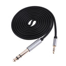2Pcs 3.5mm 1/8" Male To 6.35mm 1/4" Male Stereo Audio Cable