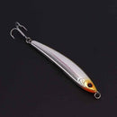 1pc fishing lure 13.5g 80mm sinking pencil lure metal hard bait hook 4