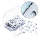 12Pack Vertical Blind Vane Saver Curved Metal Repair Clips Tabs Accessories