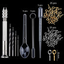 83pcs Silicone Casting Molds and Tools Set  for DIY Jewelry Craft Making QTH