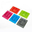 Children's Plate BPA Free Non Slip Baby Plate Silicone Plaid Placemat for ChH3L1