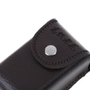Faux Leather Press Buckle Folding Eyeglasses Case Glasses Box Presbyopic Glass3C