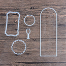 Wine Bottle Tag Ornaments Cutting Dies For DIY Scrapbooking Paper Cards Craft3C
