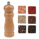 Manual Oak Wood Salt&Pepper Mill Spice Grinder Wooden Pot Kitchen ToolS Ew
