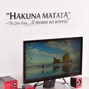 Hakuna Matata No Worry`quote wall decals decorative home decor removable`stickME