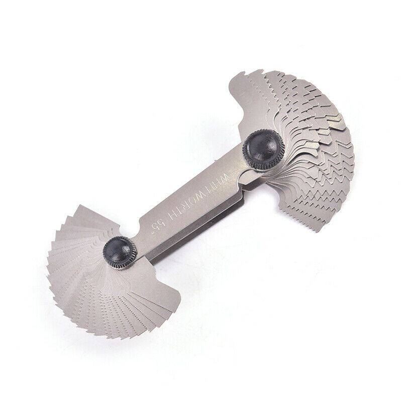 52Pcs 60&50 Degree Metric Screw Thread Pitch Gauge Blade Gage For Measuring T Gw