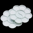 10Pcs 10 Well Paint Palette Tray Draw Art Watercolor Oil Plastic Artist Deluxe