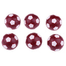 Table Football Soccer Machine 36mm Plastic Foosball Dark Red