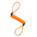 Motorcycle Security Alarm Disc Lock Spring Orange Reminder Cable 150cm Hot