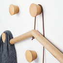 4 Pack Hook Hat Rack,Wooden Hook Hook Wall Hanging Decorative Hook Single S