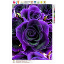 Flower 5D DIY Full Drill Round Diamond Painting Embroidery Kit Cross Stitch