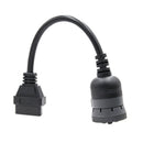 Truck Cable OBD1 to OBD2 Adapter Cable for J1939 9Pin Female to OBD2 16Pin  D6W5