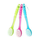 3PCS Long Handled Plastic Bath Shower Back Brush Scrubber Skin Cleaning Bru