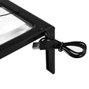 USB Illuminated Table Magnifier Desk Type Reading Loupe Magnifying Glass