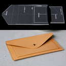 2Pcs Acrylic Clear Women Bag Purse Wallet Stencil Template DIY Leather Craft