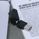 360 Degree Rotary Knob USB2.0 Male to USB2.0 Female Converter Adapter
