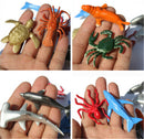 8PCS Plastic Sea Marine Animal Figures Ocean Creatures Shark Whale Kids  A+