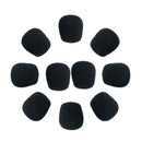 10pcs 25mm Soft Elastic Sponge Microphone Head Cover for Headset Foam Sleeve Mic