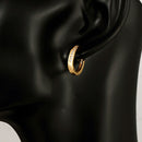 Round Crystal Heart Hoop Ear Stud Earrings 2 Pairs Women Wedding Bridal DIQ