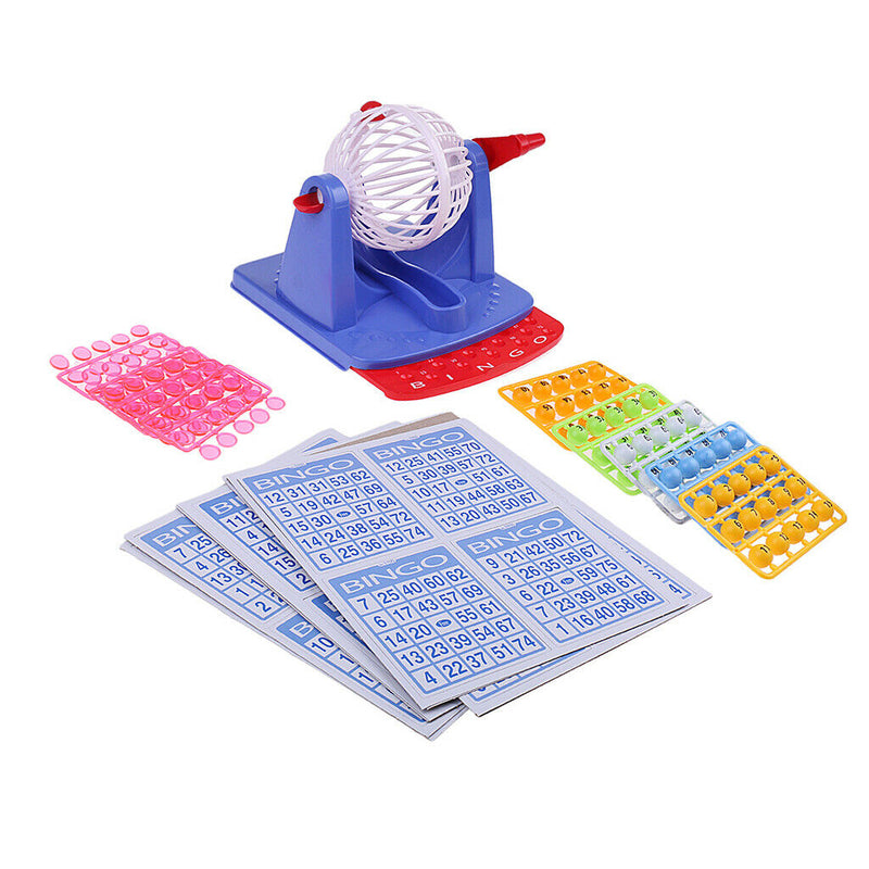 Deluxe Bingo Game Set - Includes 56 Cards, 100 Chips, Board, Cage & 75 Balls