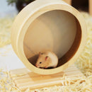 Hamster Wheel Small Pet Running Wheel Wood Jogging Hamster Mouse Running Ex