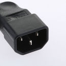 High Performance Male 90 Degree IEC 320 C14 To Female C13, Additional Cable