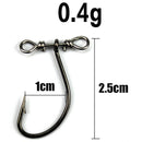 10PCS High Carbon Steel Catfish hook Barbed Catfish Fishing Hooks with Bear