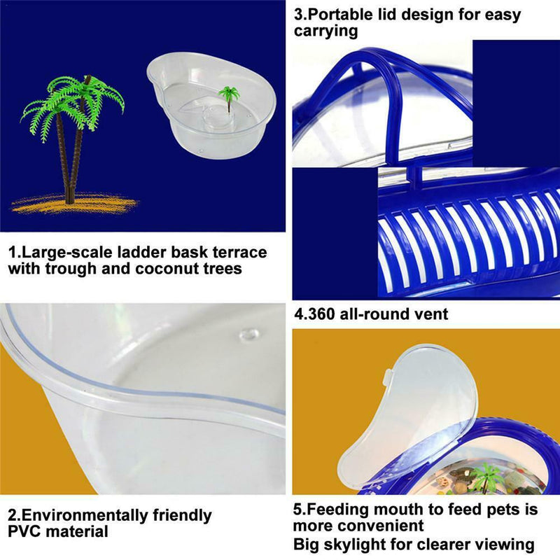 Platform Breeding Water Box B6MT Tank Tortoise Turtle Raising Bask Cylinder