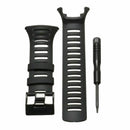 1x Soft Watch Strap Band Rubber Black Tool For Suunto Ambit2 S Ambit2 3 URT