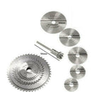 6pc Mini HSS Saw Blade Discs Hish Speed Steel Mandrel Set for Rotary Tool HGF