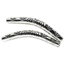 60pcs Ethnic Tribe Curved Tube Loose Beads Jewelry Findings Supplies Making
